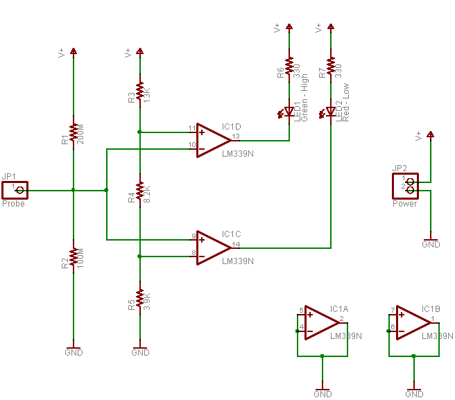 Logic Probe Schematic