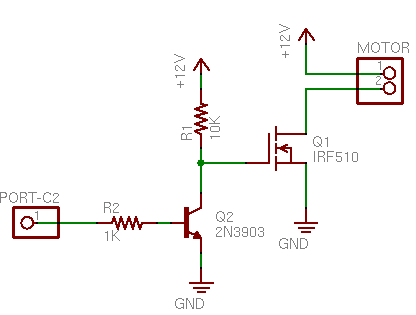 Pwm mosfet motor driver