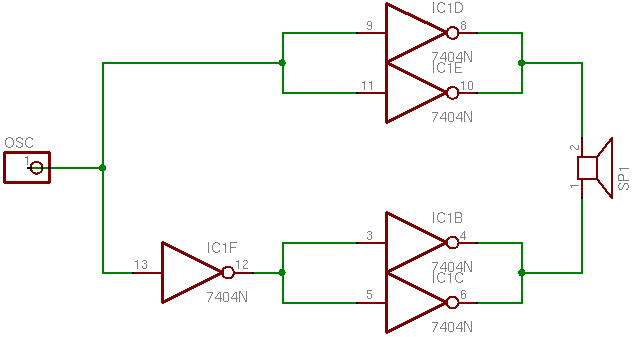 Ultrasonic Transducer Driver using LS7404