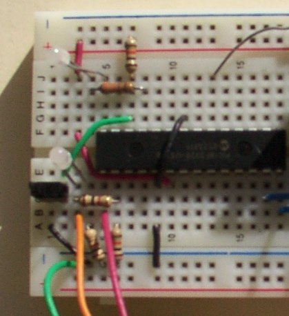 LogoChip on Breadboard