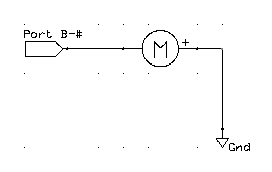 Motor Driven from PIC Port, Active High