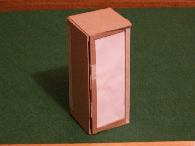 Cardboard Cabinet Model, Front View