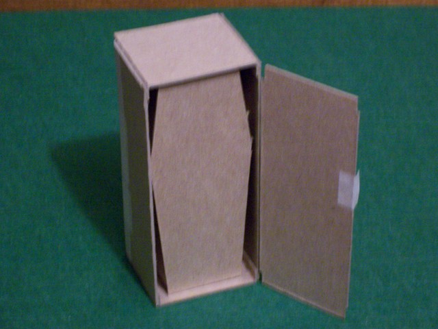 Cardboard Cabinet Model, Back Open
