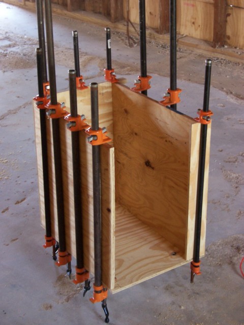 Gluing up Cabinet Base